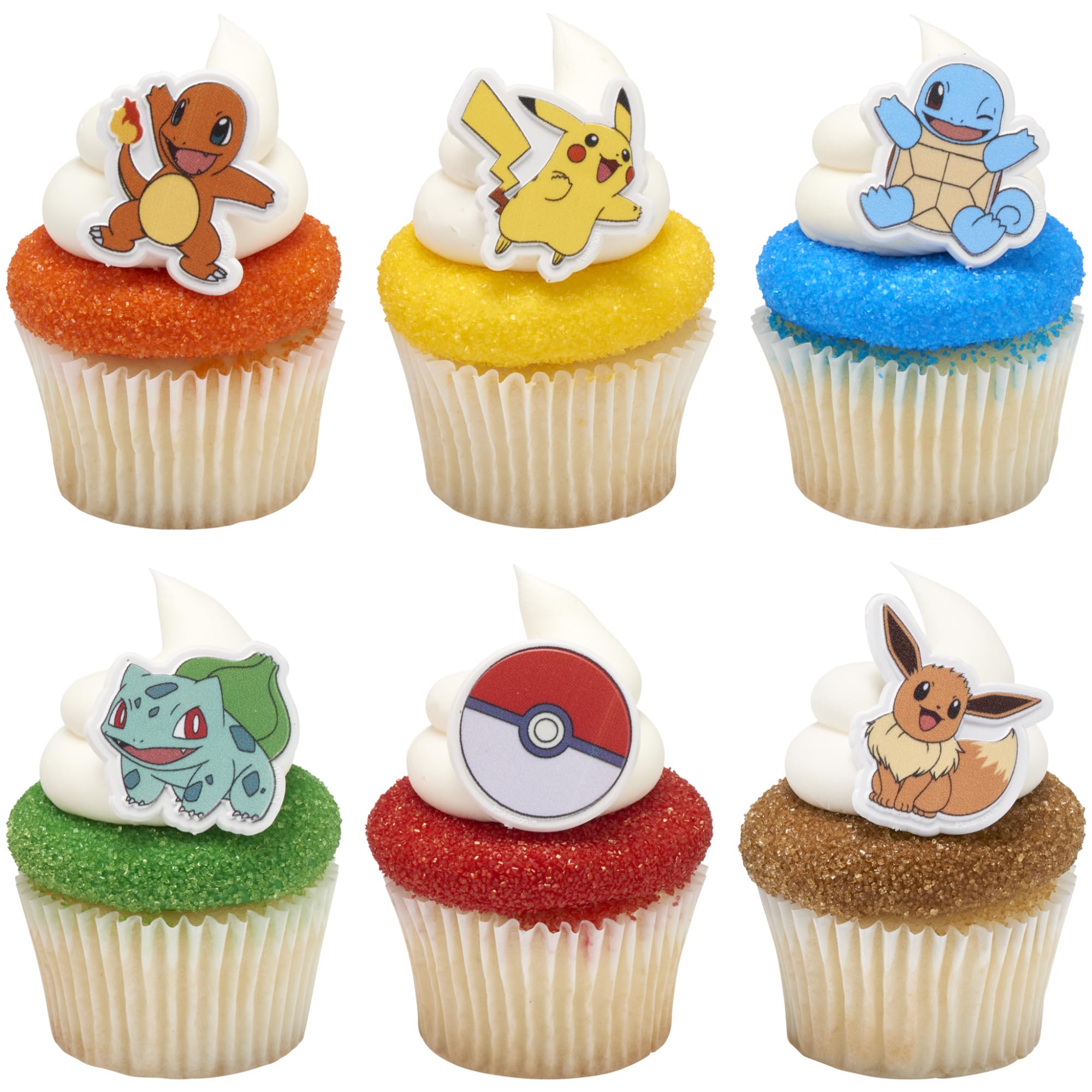 Amazon.co.jp: DecoPac ポケモンリング、カップケーキデコレーション